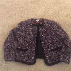 J. Crew Purple and Black Blazer